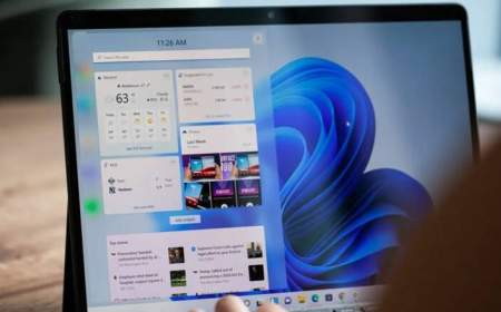 مایکروسافت از تسک‌بار جدید ویندوز ۱۱ برای تبلت‌ها رونمایی کرد